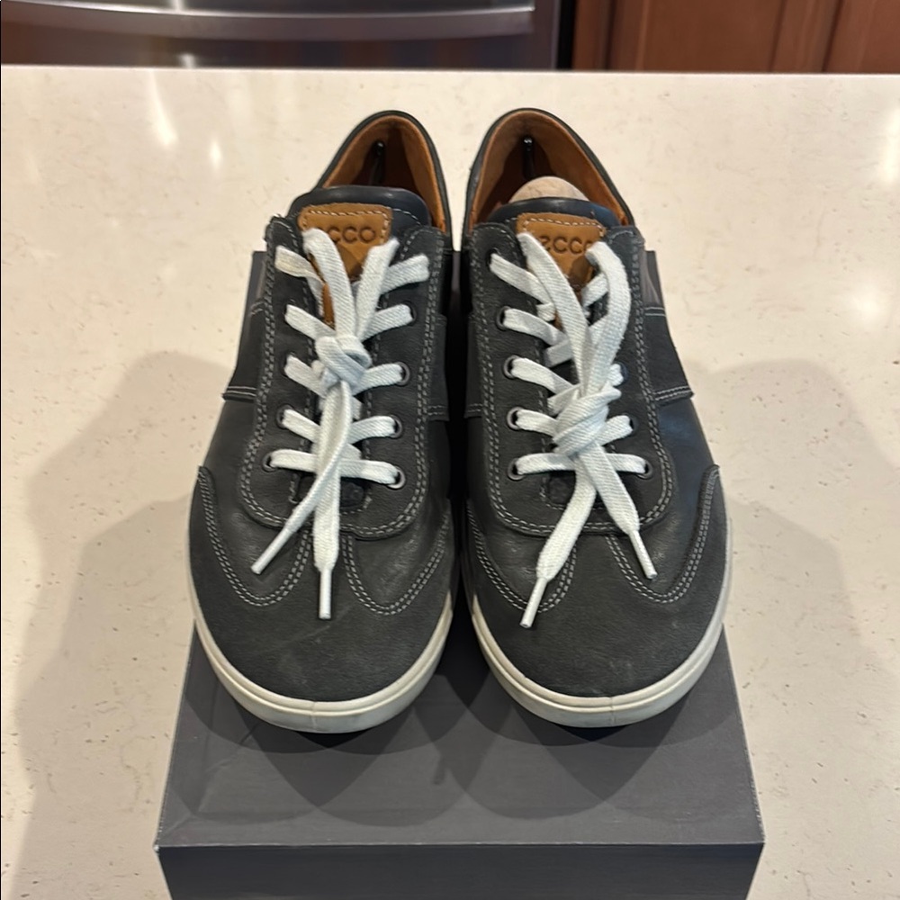 Ecco Gray and White Sneakers Minimalist Design Size 45 (11-11.5 US)